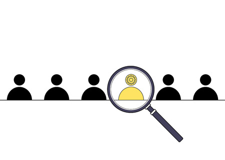 Choosing a competent candidateのイラスト素材