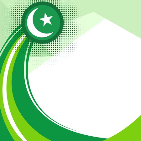 Flag themed patriotic green design.のイラスト素材