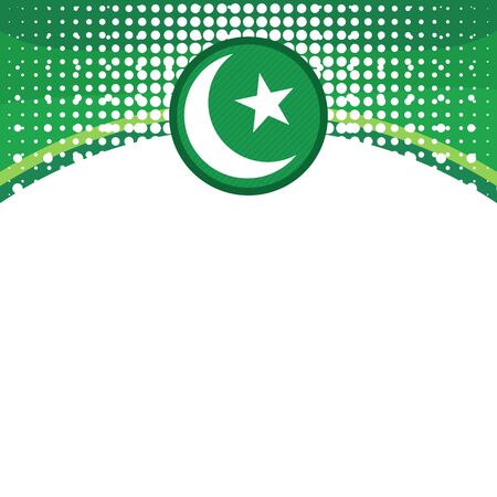 Flag themed patriotic green design.のイラスト素材