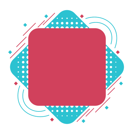 Retro color banner backgroundのイラスト素材