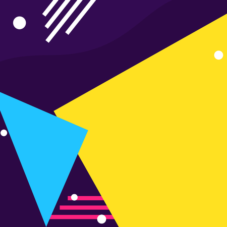 Colorful geometric shapes background Vector illustration.のイラスト素材