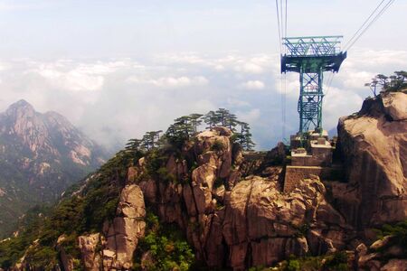 One of the worlds natural and cultural heritage of China Huangshanの写真素材