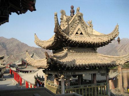 Building of North Wudang Temple at Ningxia