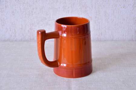 ceramic beer mugの写真素材