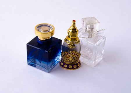 Women's perfume bottlesの写真素材
