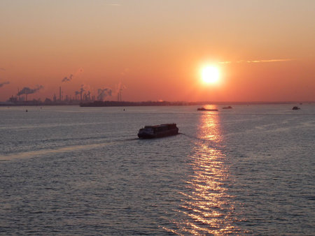 evening seaの写真素材