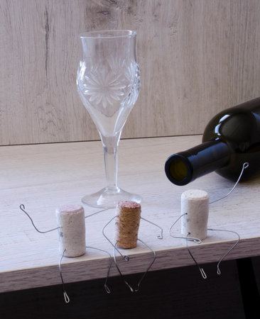 three friends, drinking buddiesの写真素材