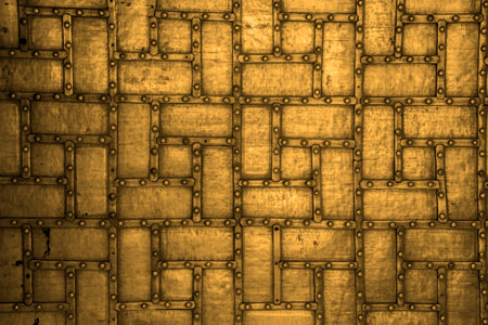 Wall of Golden Steelの写真素材