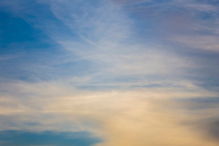 Beautiful evening skyの写真素材
