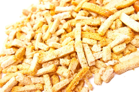 Hill from rusks from bred on white backgroundの写真素材