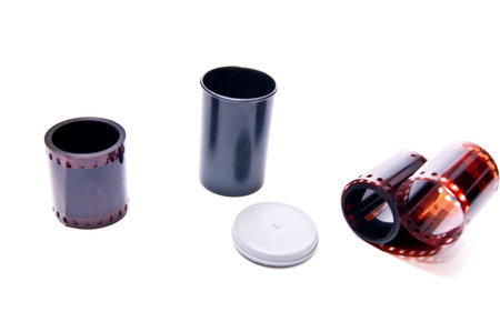 Empty black box and two films
