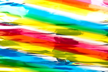 Colored striped background. Studio shotの写真素材