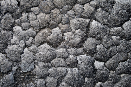 The scorched charred wooden wall as a background