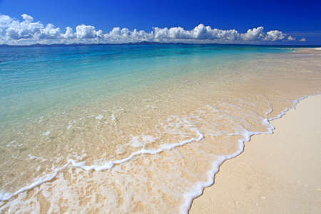 The cobalt blue sea and blue sky of Okinawa の写真素材