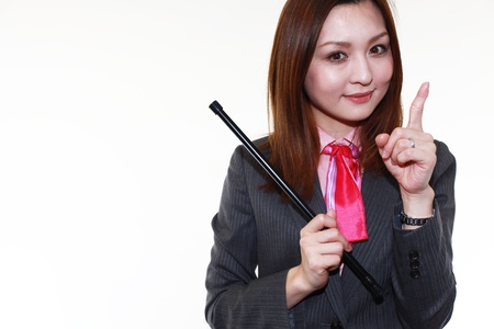 Women make a presentationの写真素材