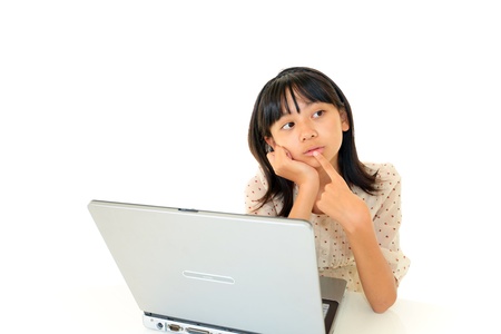 Girl With Notebookの写真素材