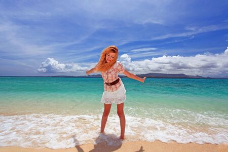 A relaxed woman の写真素材