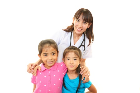 Smiling asian medical doctorの写真素材