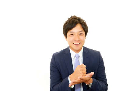 Businessman enjoying successの写真素材