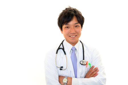 Smiling Asian medical doctorの写真素材