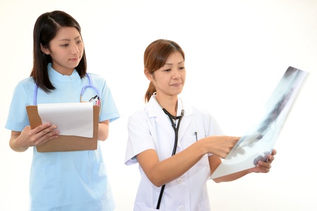 Smiling Asian medical doctorの写真素材