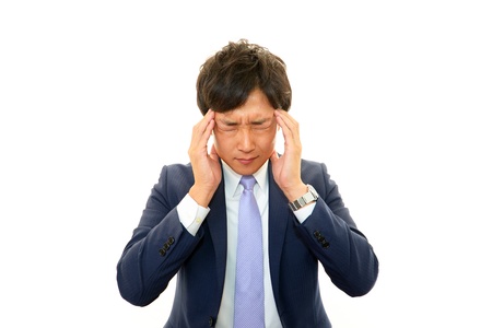 Stressed businessman の写真素材