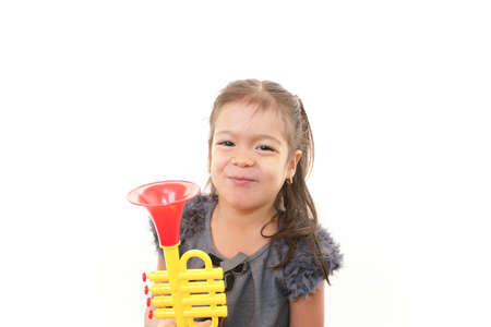 Happy asian girl smile on her faceの写真素材