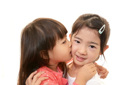 Smiling girlsの写真素材