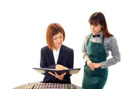 Working waitress 