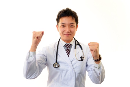 Smiling  Asian medical doctorの写真素材