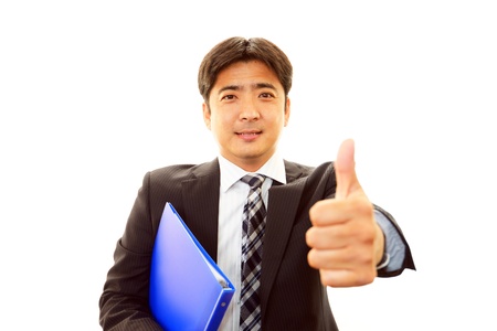 Businessman enjoying successの写真素材
