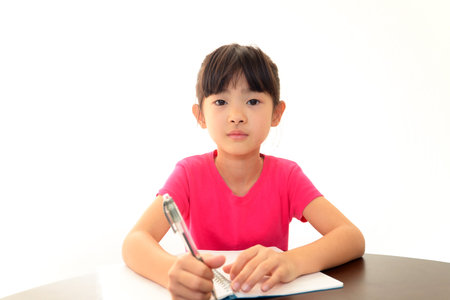 The girl who studies
