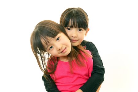 Smiling girlsの写真素材