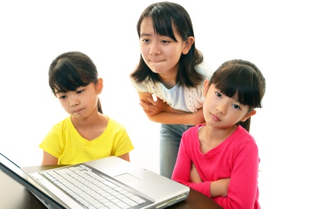 Girls With Notebookの写真素材