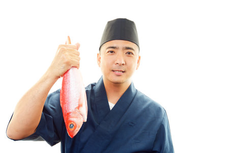 Japanese chef of the smile