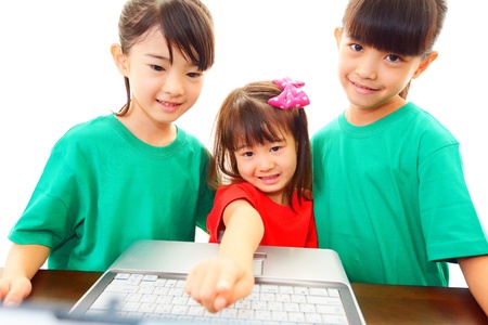Girls With Notebookの写真素材