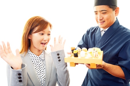 surprised young business womanの写真素材