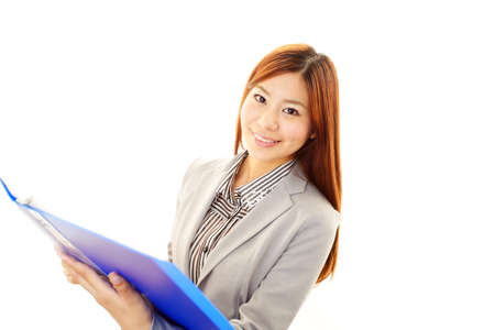 Smiling business womanの写真素材