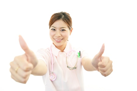 Portrait of  Asian female nurseの写真素材
