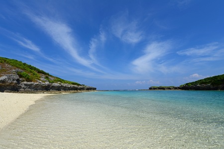 Beautiful beach in Okinawaの写真素材
