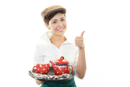 Working waitress