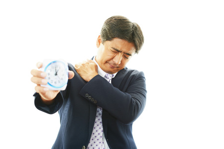 Busy businessmanの写真素材
