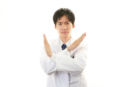 Worried doctor の写真素材