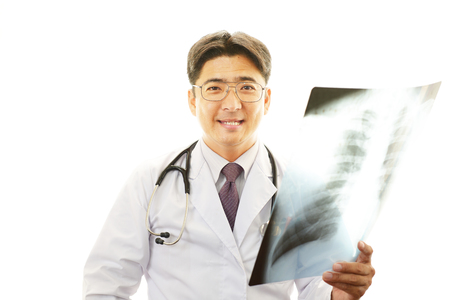 Doctor Checking X-rayの写真素材