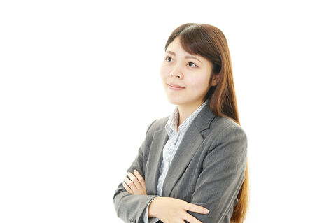 Portrait of a young business womanの写真素材