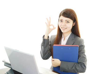 Portrait of a young business womanの写真素材