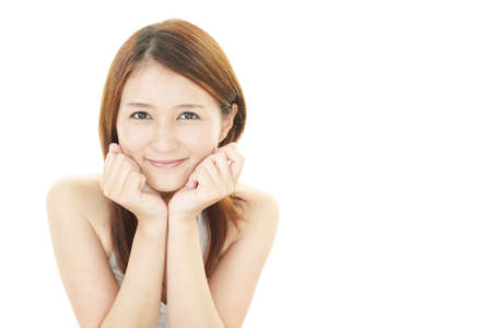 Relaxed beautiful woman の写真素材