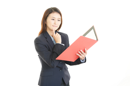 Business Woman Thinkingの写真素材