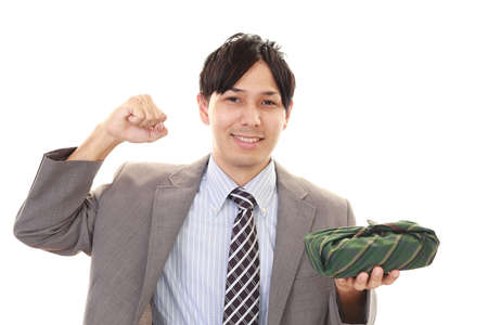 Smiling Asian businessmanの写真素材