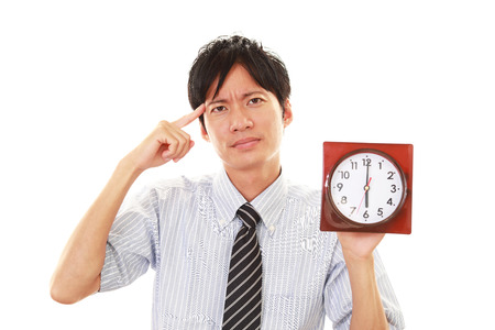 Busy businessmanの写真素材